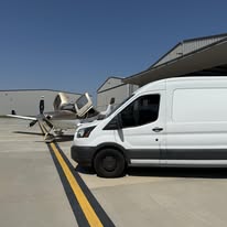 Mach Aircraft Maintenance mobile AOG van beside a Cirrus at Aero Country Airport (T31), McKinney, Texas